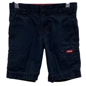 Levi Strauss Co Kids Cargo Shorts Black  Size 4 Reg Adjustable Waist